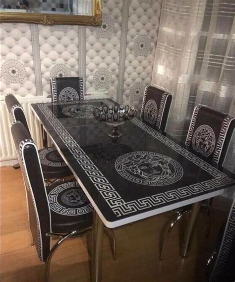 versace table set|versace dining table and chairs.